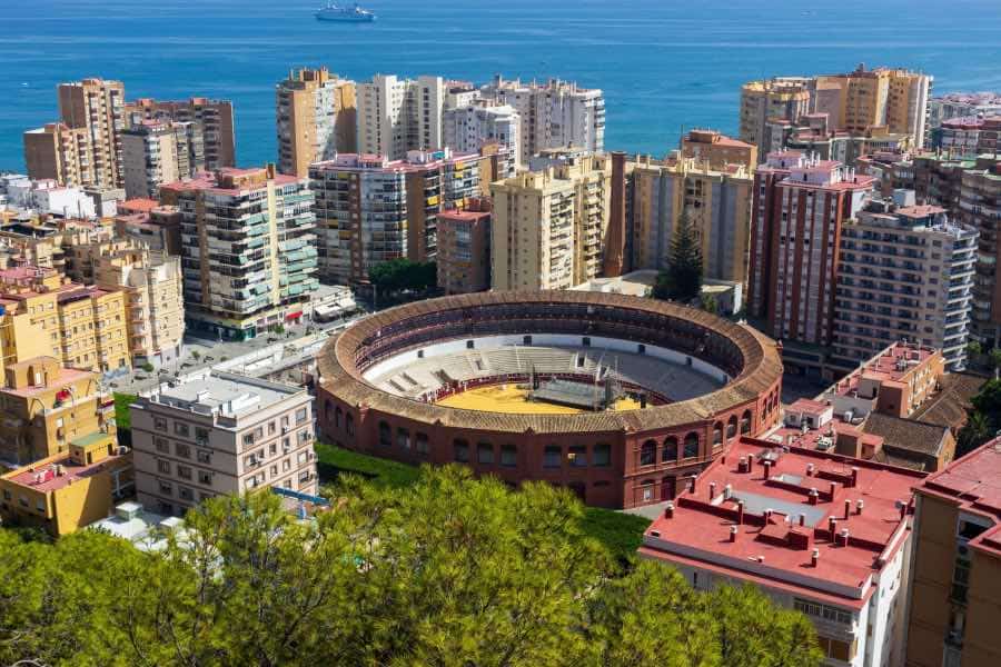 Malaga city view