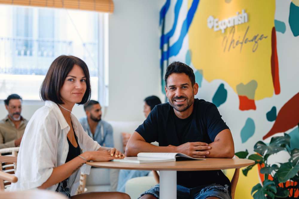 Students spanish school lounge