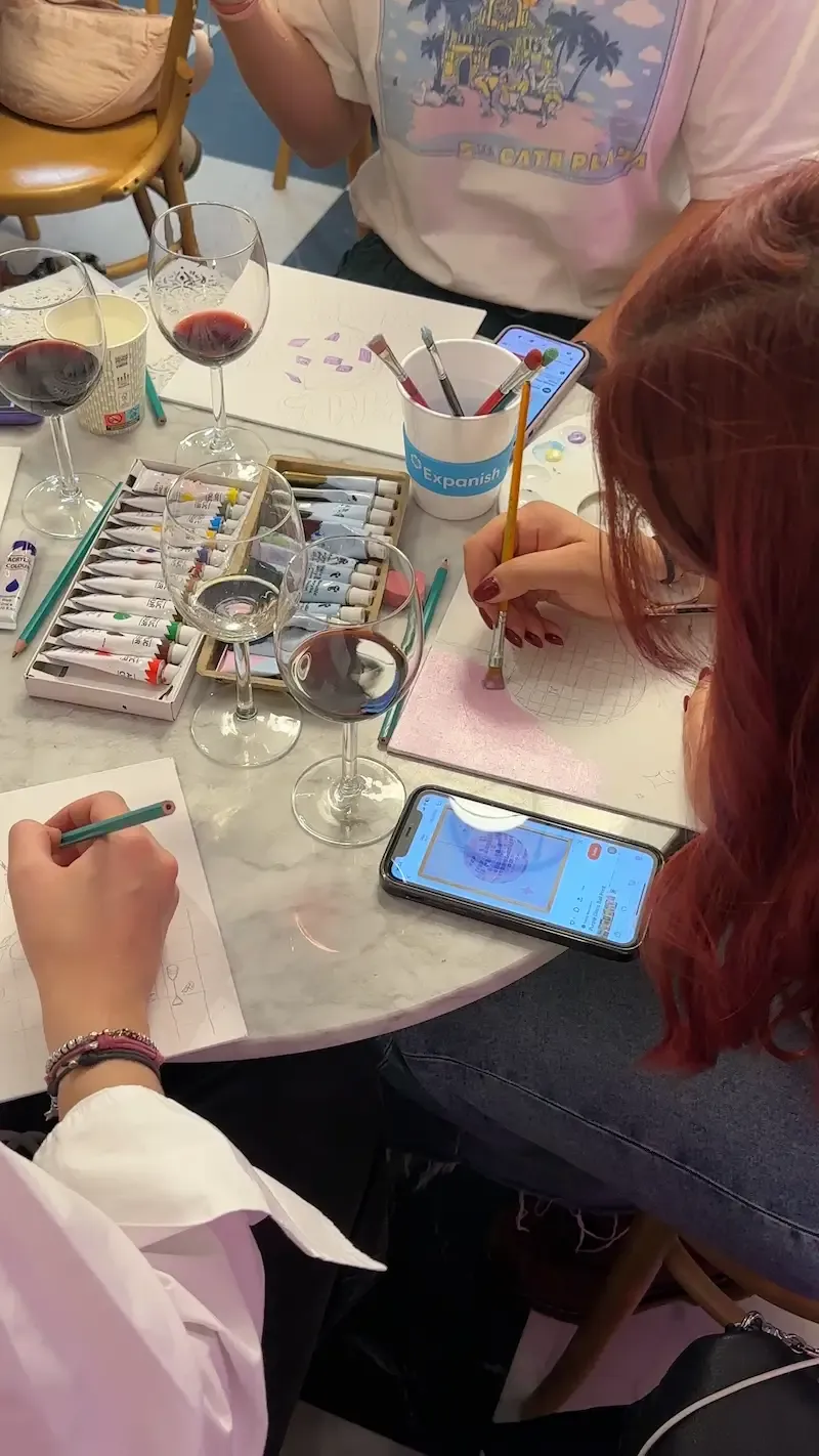 Painting and Wine Workshop