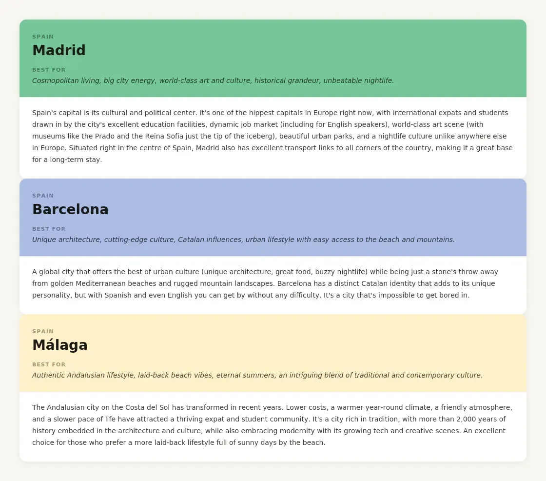 city options cards